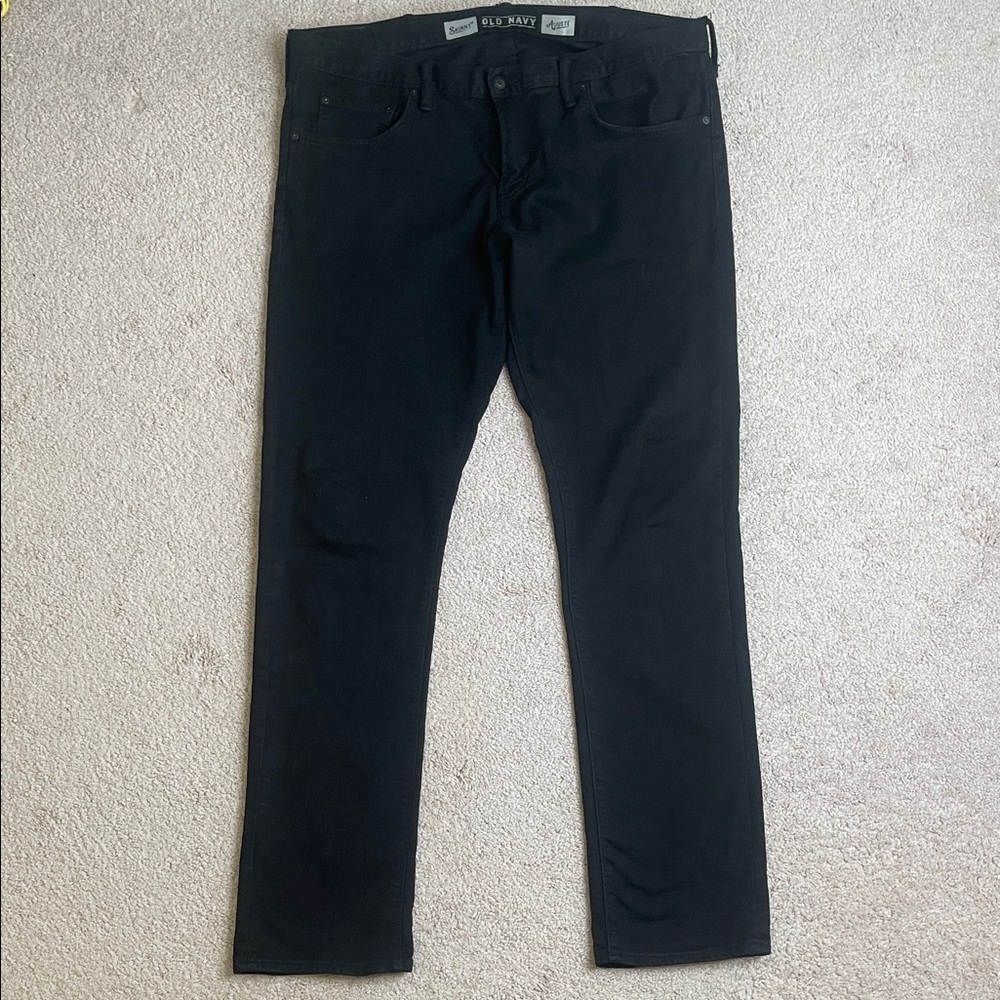 Old Navy Black Skinny Men’s Jeans (Size: 40x36)